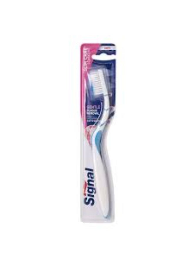 Signal White Green Soft Toothbrush Silver Charcoal